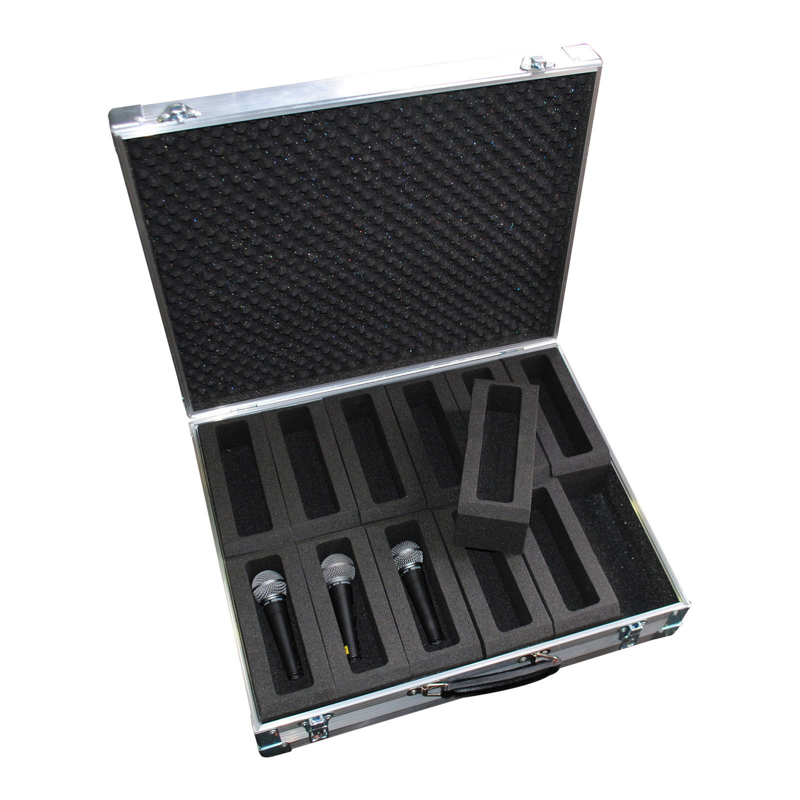 Universal Microphone x 12 Briefcase With CNC Pockets